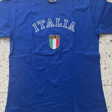 T-shirt blu Italia