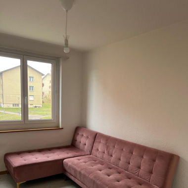 Pink sofa/bed (2 piece)