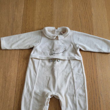 Pyjama- Grenouillère bébé velours 9 mois
