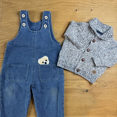 Ensemble salopette en jean pour enfants
