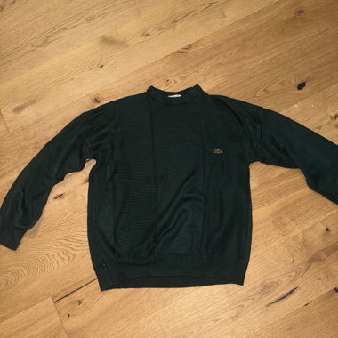 Maglione in maglia Lacoste vintage verde scuro