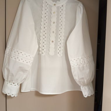 Weisse Bluse rich & royal Gr. 38