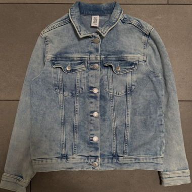 Veste en jean bleu clair