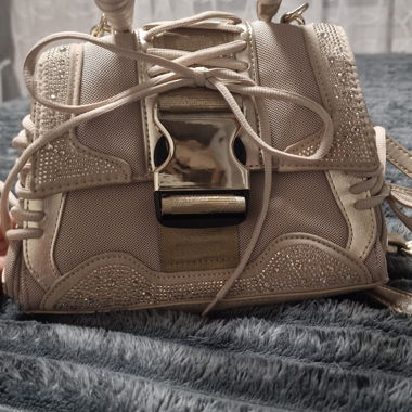 Beige Steve Madden Handbag with Studs