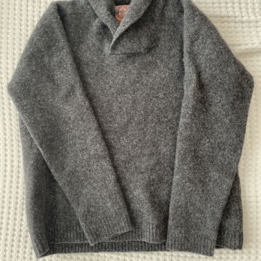 Pull en laine gris