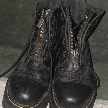 Dr. Martens black platform boots