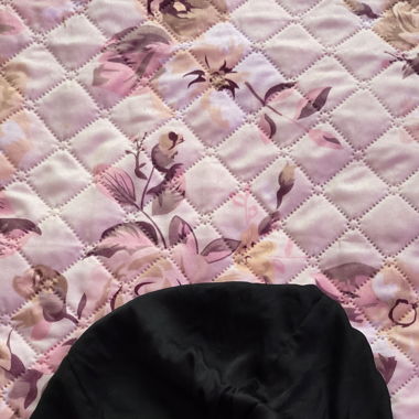 Superbe bonnet/turban en soie véritable 