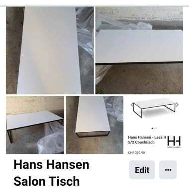 Hans Hansen Salon Tisch 