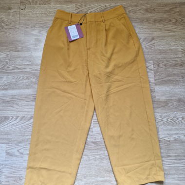 Pantaloni larghi gialli