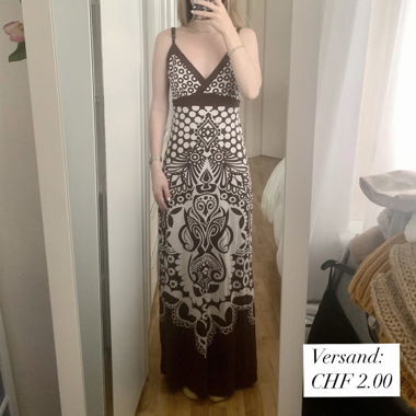 gemustertes Maxi-Kleid