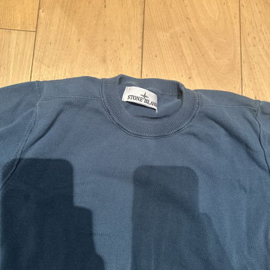 Maglione girocollo blu Stone Island
