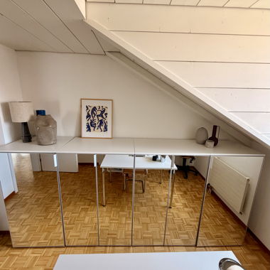 Ikea Platsa wardrobe cabinet with mirrored doors