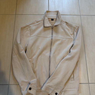 Veste zippée beige