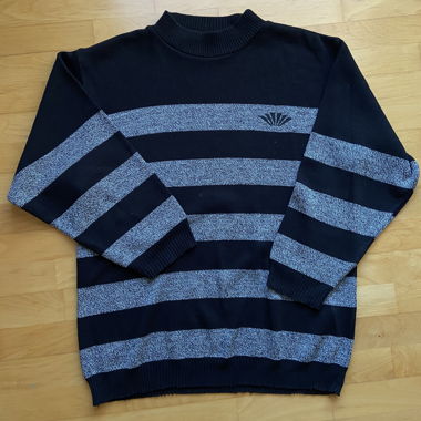 Pull en maille rayé
