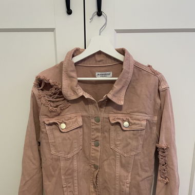 Jeansjacke Oversized rosa
