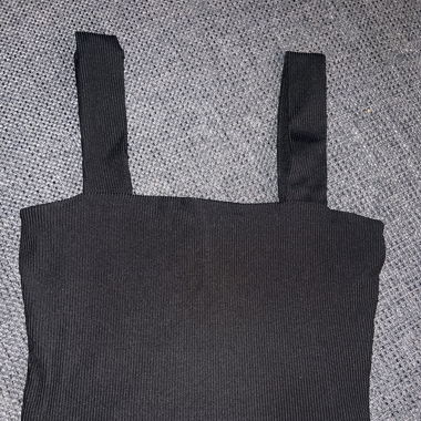 Spagettiträger-Top schwarz