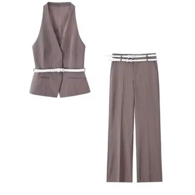 Set a due pezzi con pinstripe