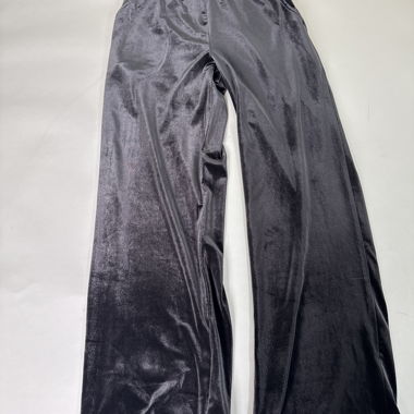 Velours-Hose mit weitem Bein