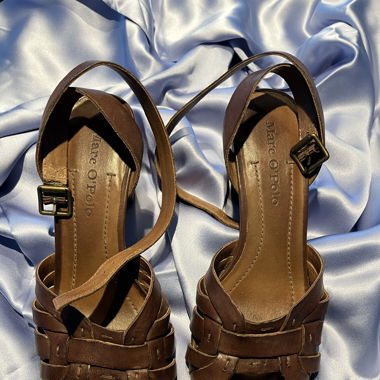 sandales en cuir, Marc O’Polo