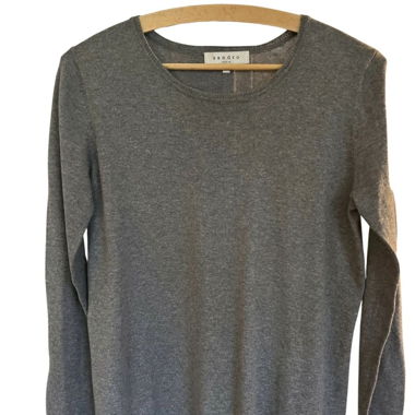 Kaschmir-Pulli mit transparentem Rücken