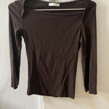 Maniche 3/4 marroni