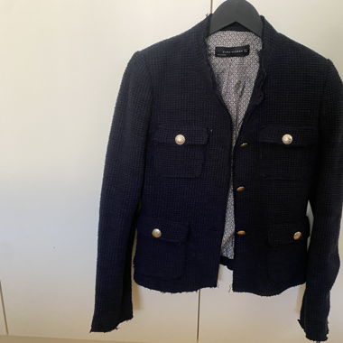 Zar Bouclé Jacke Navy-blue 