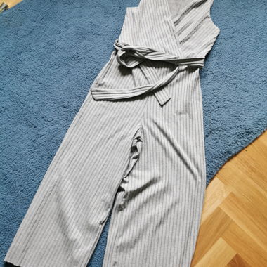 Mango Grey sporty Ribbed Jumpsuit