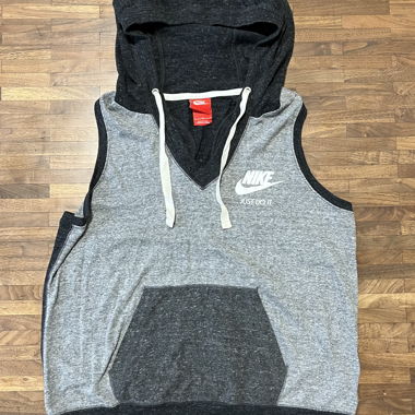 Hoodie sans manches Nike gris chiné Taille L