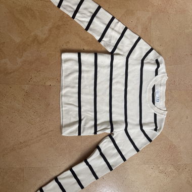 Striped cropped sweater