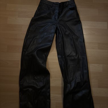 Culottes en cuir évasées