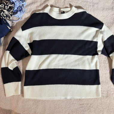 Maglione in maglia a righe