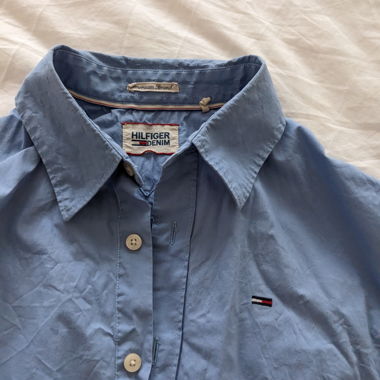 Hilfiger blue professional blouse tight fitting 