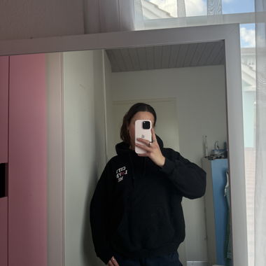 Hoodie oversize noir