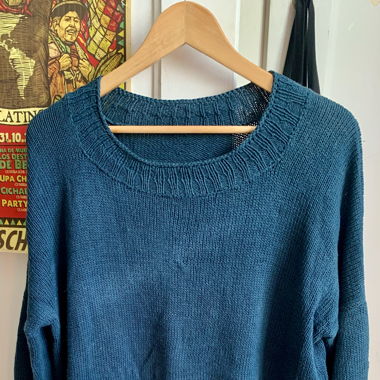 Strickpullover - handgemacht aus Kaschmirwolle