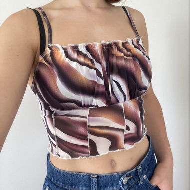 cute brown top 