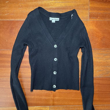 Schwarzer Cardigan Savage Honey