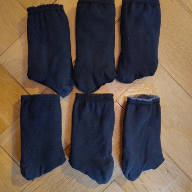 6 Pairs of Black Socks