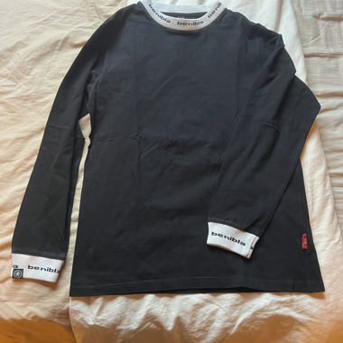 Benibla black long sleeve top size L