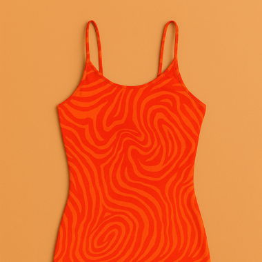 Oranges Kleid