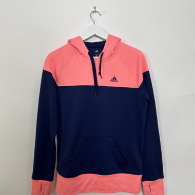 Felpa Adidas colorblock con cappuccio S