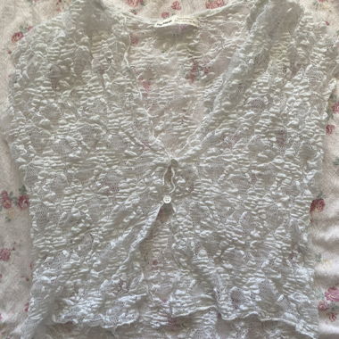 White Lace Cardigan