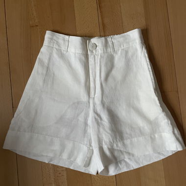Weisse Leinen-Shorts von Twist & Tango