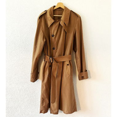 Trench lungo beige uomo Lemaire