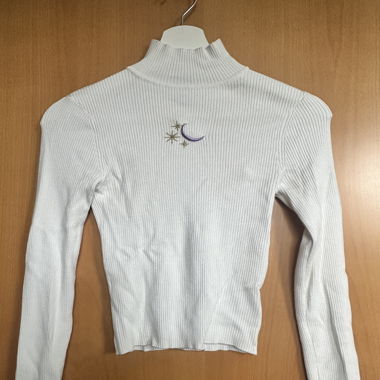 rollkragen pullover mit mond
