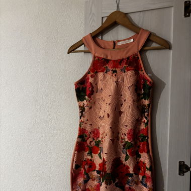 robe fleur rose 