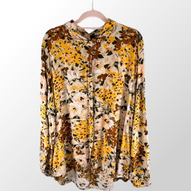 SOYACONCEPT - Blumenbluse mit langen Aermeln