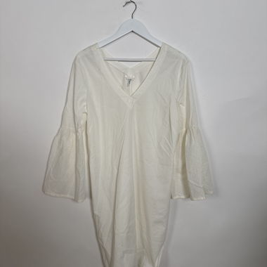 Sophie White V-Neck Blouse