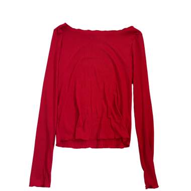 Rotes Langarmshirt