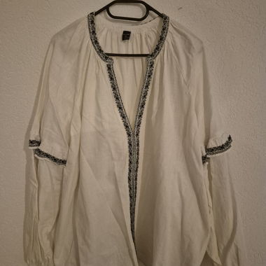 White KIABI Blouse in Cotton Gaze