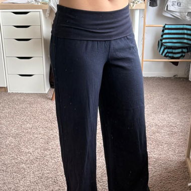 Dark Blue Linen Trousers